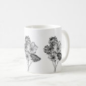 Petal Lines & Coffee Times Kaffeetasse (VorderseiteRechts)