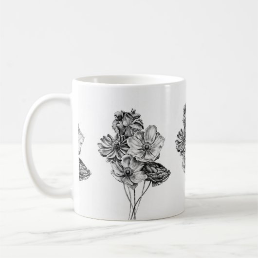 Petal Lines & Coffee Times Kaffeetasse (Links)
