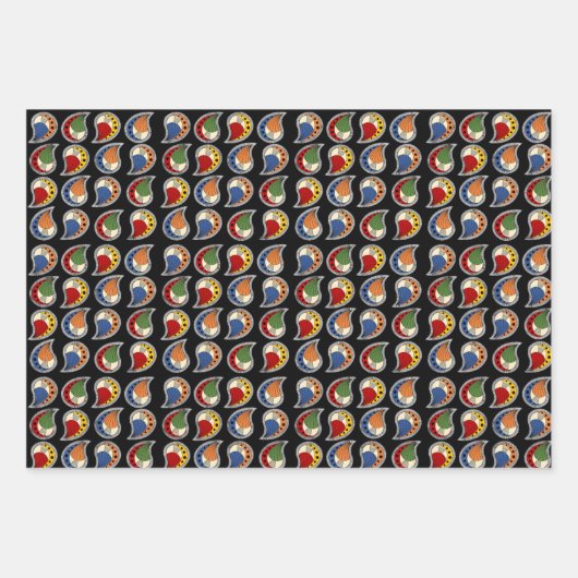 Petal Paisley Rhythm Geschenkpapier Set (Vorderseite 2)