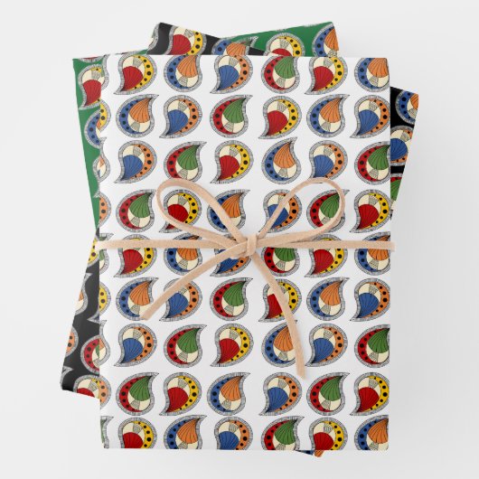 Petal Paisley Rhythm Geschenkpapier Set (Beispiel)