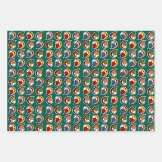 Petal Paisley Rhythm Geschenkpapier Set (Vorderseite 2)