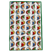 Petal Paisley Rhythm Mittlere Geschenktüte (Vorderseite)