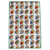 Petal Paisley Rhythm Mittlere Geschenktüte (Rückseite)