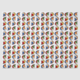 Petal Paisley Rhythm Multi-Color Seidenpapier