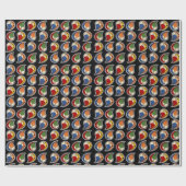 Petal Paisley Rhythmus Geschenkpapier (Flach)
