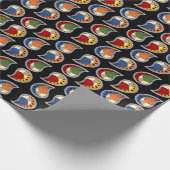 Petal Paisley Rhythmus Geschenkpapier (Ecke)
