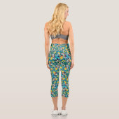 Petal Party Muster High Waisted Capris (Rückseite)