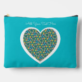 Petal Party Muster Zubehör Pouch Zubehörtasche (Vorderseite)