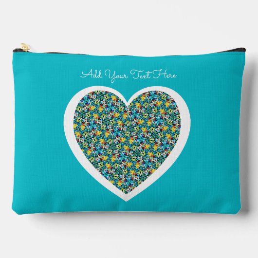 Petal Party Muster Zubehör Pouch Zubehörtasche (Vorderseite)