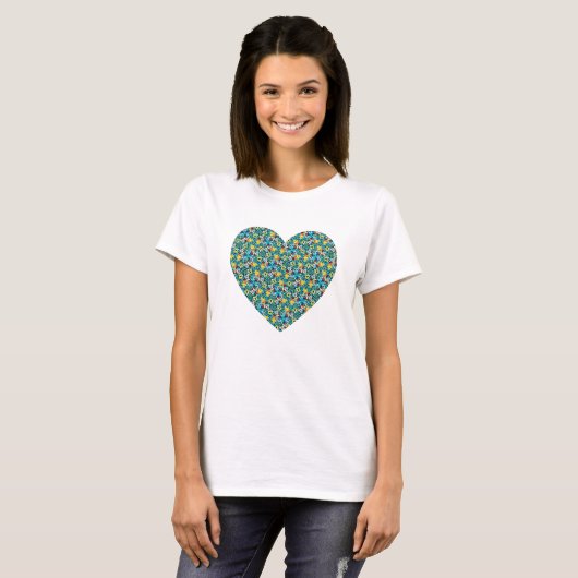Petal Party Pattern T - Shirt (Vorne ganz)