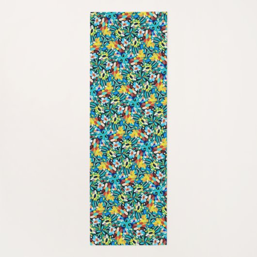 Petal Party Pattern Yoga Mat Yogamatte (Rückseite)