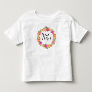 Petal Patrol Kleinkind Rüschen T-Shirt Blumenmädch