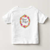 Petal Patrol Toddler Ruffle Tee Flower Girl Shirt (Rückseite)