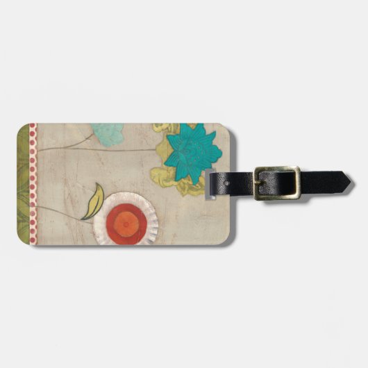Petal Patterns I Gepäckanhänger (Vorderseite horizontal)