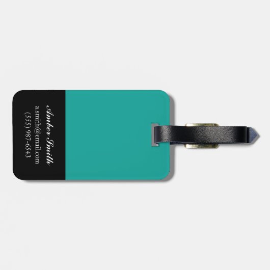 Petal Patterns I Gepäckanhänger (Rückseite horizontal)