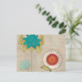 Petal Patterns I Postkarte (Stehend Vorderseite)