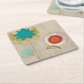 Petal Patterns I Rechteckiger Pappuntersetzer (angewinkelt)