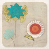 Petal Patterns I Rechteckiger Pappuntersetzer (Vorderseite)