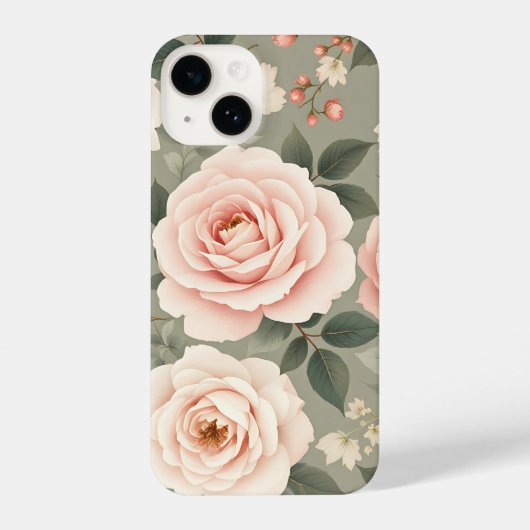 Petal Perfection: Vibranly Floral Phone Case iPhone Hülle (Rückseite)