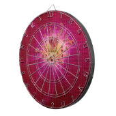 Petal Perfektion: Scheckte Rose Petal Muster Art Dartscheibe (Vorderseite rechts)