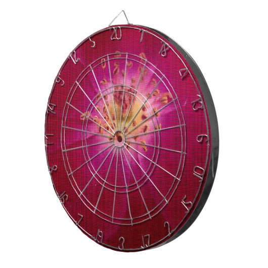 Petal Perfektion: Scheckte Rose Petal Muster Art Dartscheibe (Vorderseite rechts)