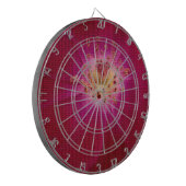 Petal Perfektion: Scheckte Rose Petal Muster Art Dartscheibe (Vorderseite Links)