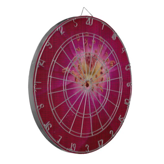 Petal Perfektion: Scheckte Rose Petal Muster Art Dartscheibe (Vorderseite Links)