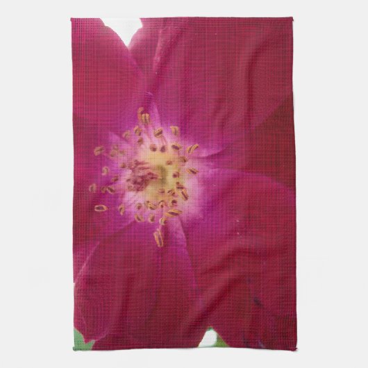 Petal Perfektion: Scheckte Rose Petal Muster Art Geschirrtuch (Vertikal)