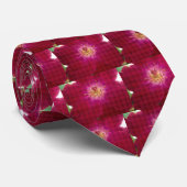 Petal Perfektion: Scheckte Rose Petal Muster Art Krawatte (Gerollt)