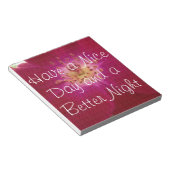 Petal Perfektion: Scheckte Rose Petal Muster Art Notizblock (angewinkelt)