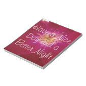 Petal Perfektion: Scheckte Rose Petal Muster Art Notizblock (Rotiert)