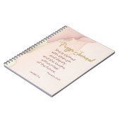 Petal Pink Gold Marmor Akzent Personalisiertes Geb Notizblock (Linke Seite)