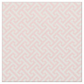 Petal Pink Griechisches Schlüsselmuster Stoff (Nahaufnahme)