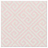 Petal Pink Griechisches Schlüsselmuster Stoff (Nahaufnahme)