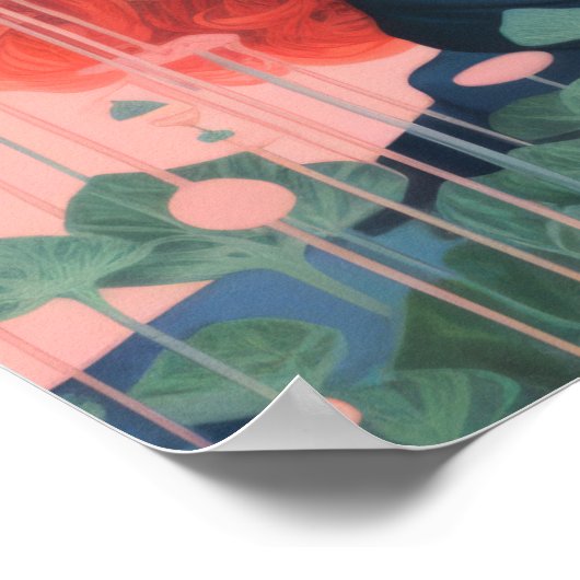 Petal Pink Harmony Poster (Ecke)