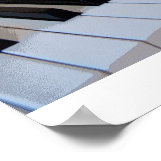 Petal Pink Keys Poster (Ecke)