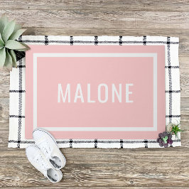 Petal Pink Personalisiert Familienname Doormat Fußmatte