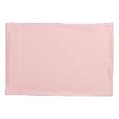 Petal Pink Wavy Scallop Frame Monogram Kissenbezug (Rückseite)