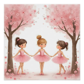 Petal Pirouettes Print Poster