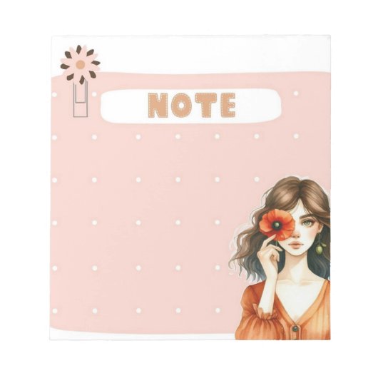 Petal & Polka: Sammlung von Whimsical Muse Notes Notizblock (Vorderseite)