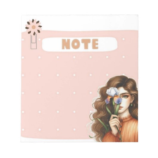 Petal & Polka: Sammlung von Whimsical Muse Notes Notizblock (Vorderseite)