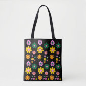 Petal Pop – Farbige Retro-Blumentasche Tasche (Vorderseite)
