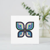 Petal Prism Butterfly Karte (Stehend Vorderseite)