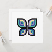 Petal Prism Butterfly Karte (Vorderseite/Rückseite Beispiel)