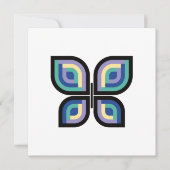 Petal Prism Butterfly Karte (Vorderseite)