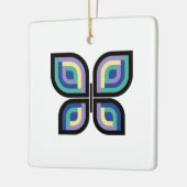 Petal Prism Butterfly Keramikornament (Links)