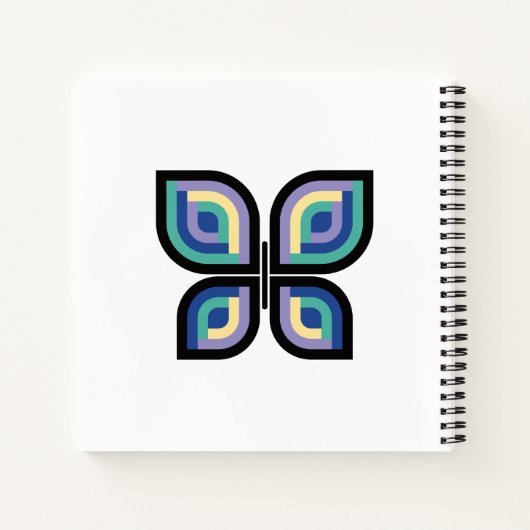 Petal Prism Butterfly Notizblock (Rückseite)