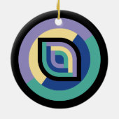 Petal Prism (Fokus) Keramik Ornament (Hinten)