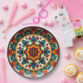 💀 🎉 Petal Prism Plate Doom Día de los Muertos Pappteller (Party)