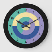 Petal-Prisma (Kreisform) Große Wanduhr (Vorderseite)